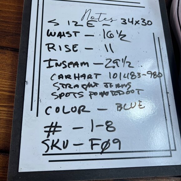 Carhartt Men's size 34x30 Relaxed Fit Straight Denim Jeans 11483-980 - Picture 12 of 12